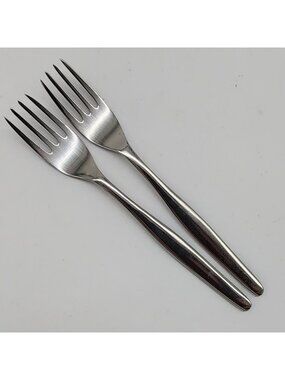 India King Stainless Steel Flatware Dinner Forks Polished Finish Durable